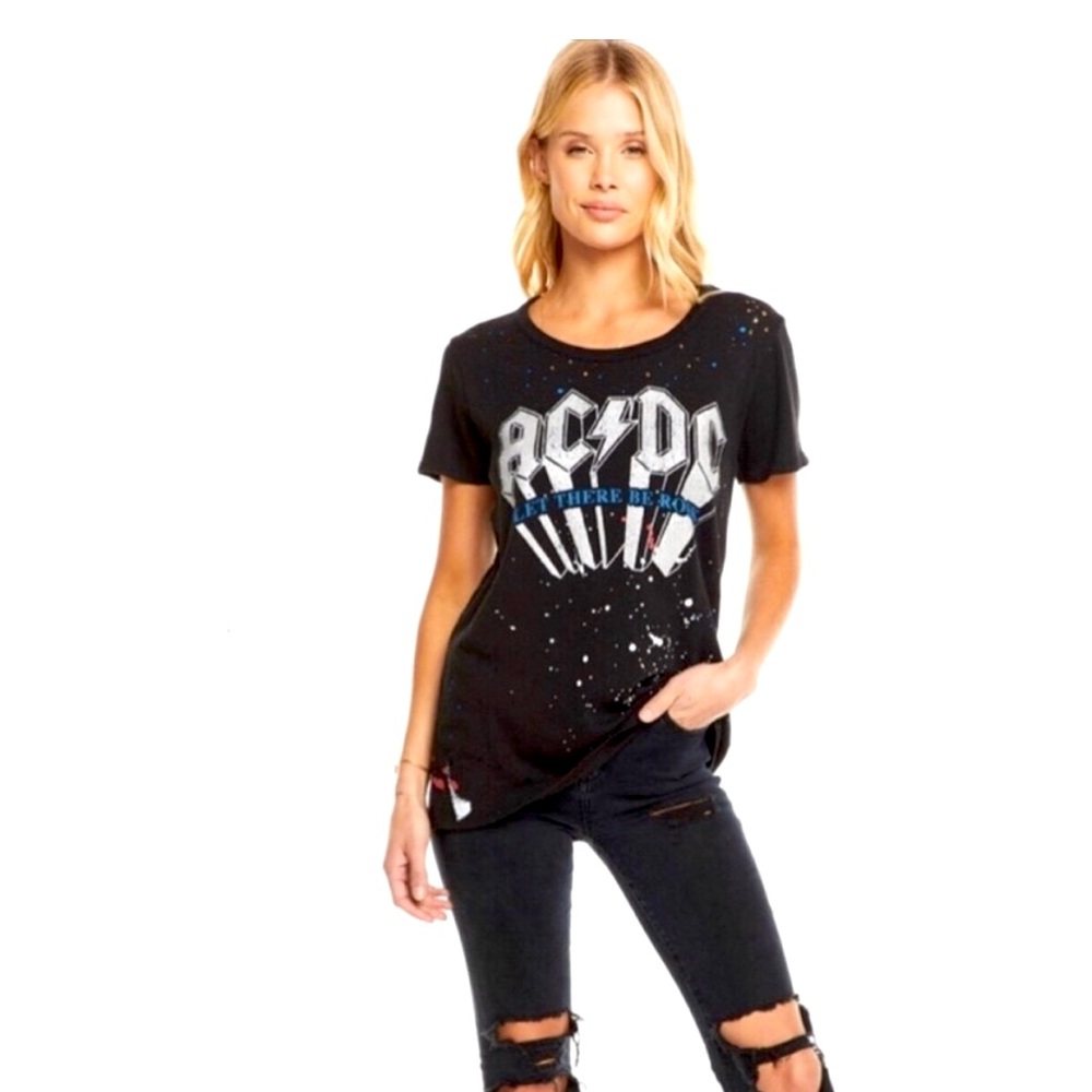 Chaser Brand AC|DC NEW Let There Be Rock Band Shirt - Picture 3 of 12